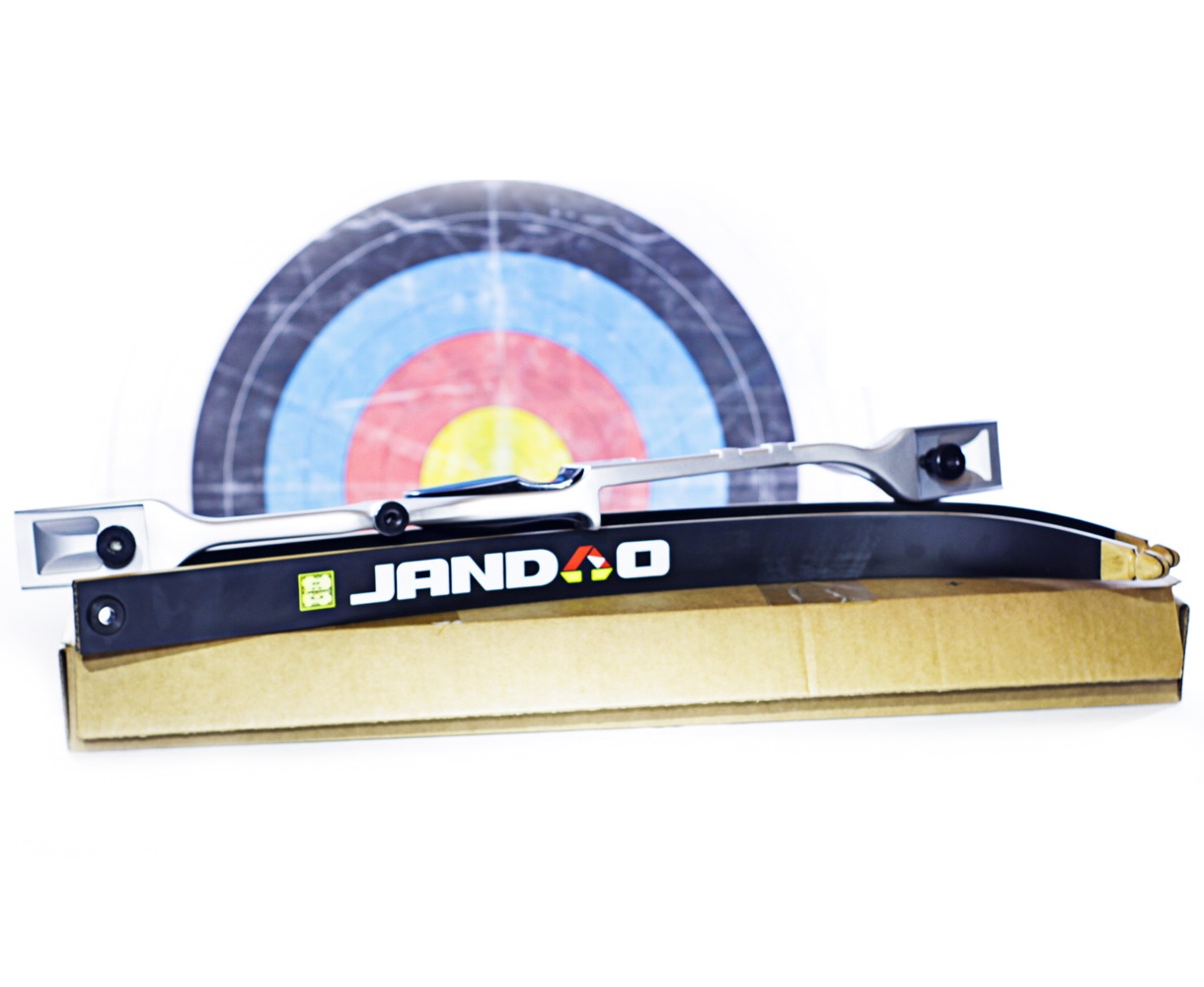 Лук рекурсивный (Олимпик) 68" 38# (серебристая рукоять, чёрные плечи)