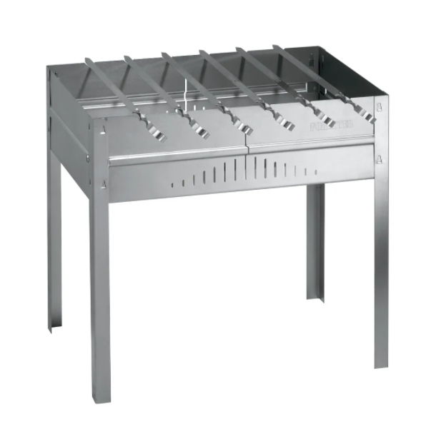 Мангал 50*30*50 с ребрами + 6 шампуров (усил. дно)