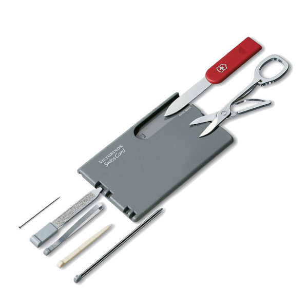 Нож Swiss Card cерый