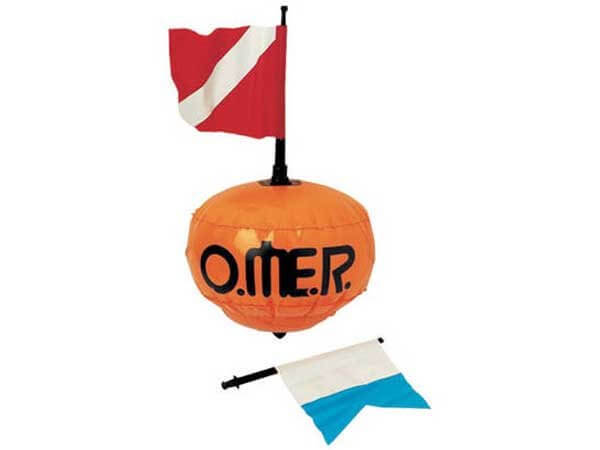 Буй Omer ПВХ круглый, с 2-мя флагами