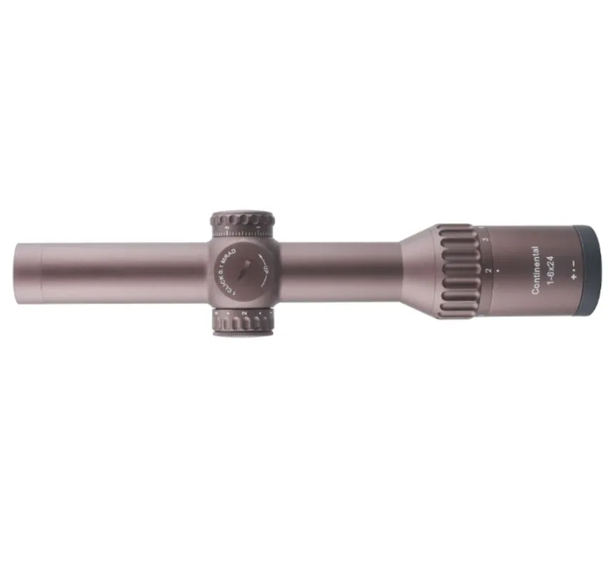 Прицел Optics Continental x6, 1-6*24 (30мм, Coyote Hunt.FDE)
