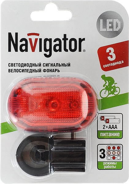 Фонарь  94965 NPT-B02-2AA (вело, 3 режима)