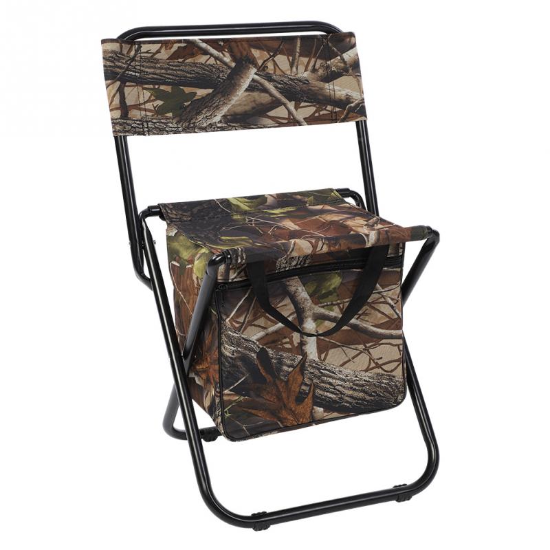 Стульчик рыболова средний со спинкой и сумкой усил.