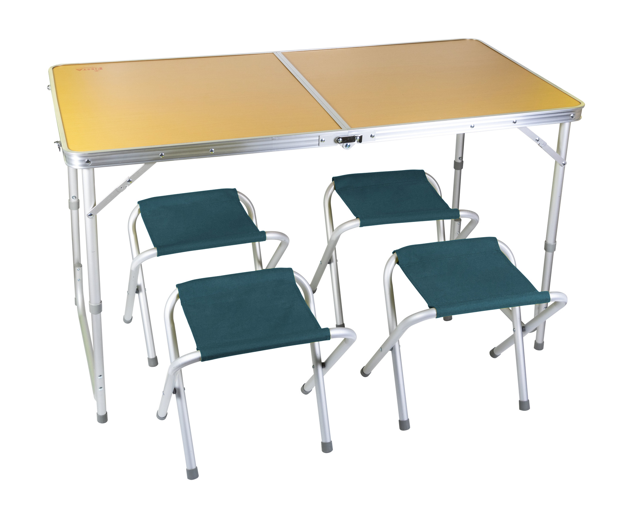 Стол Convert + 4 табурета (синий)